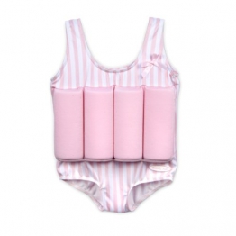 Badeanzug Schwimmhilfe für Kinder mit Schwimmbojen Rosa Größe S - 1